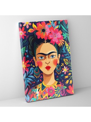 Popcas Meksika Esintili Portre Esintili Sanat Eserleri Kanvas Duvar Tablosu