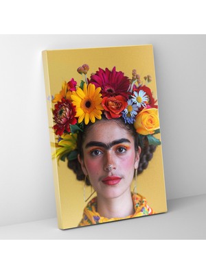 Popcas Meksika Esintili Portre Eserleri Modern Sanat Kanvas Duvar Tablosu
