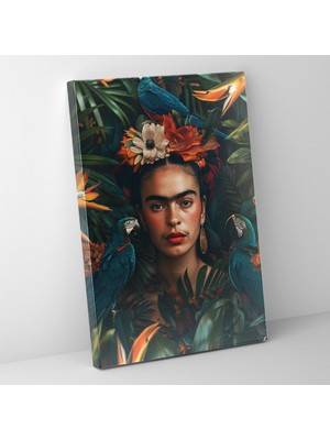 Popcas Meksika Esintili Portre Esintili Modern Sanat Eserleri ile Dekoratif Duvar Duvar Tablosu