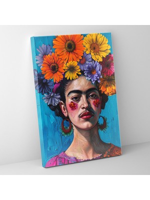 Popcas Meksika Esintili Portre Tarzı Modern Sanat Eserleri Kanvas Tablo