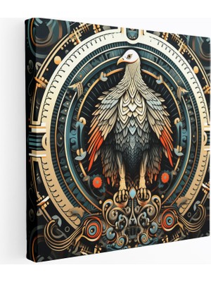 Popcas Desenler Geleneksel Modern Sanat ile Dekorasyon Kanvas Tablo