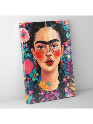 Popcas Meksika Esintili Portre Tarzı Modern Sanat Temalı Eserler Kanvas Tablo