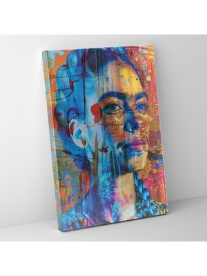 Popcas Meksika Esintili Portre Tarzı Modern Sanat Eserleri Dekoratif Kanvas Tablo