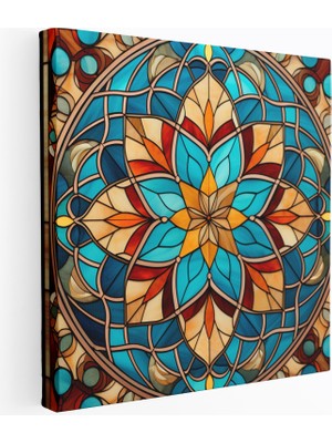 Popcas Anadolu Geometri Modern Sanat Geometrik Tasarım ile Anadolu Motifli Duvar Tablosu
