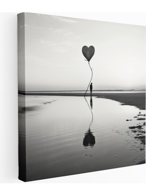 Popcas Reddedilmiş Baskısı Minimalist Siyah ve Beyaz Duvar Sanatı Modern Sanat Duvar Tablosu