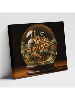 Popcas Roma Landmarkları Surrealist Duvar Tablosu