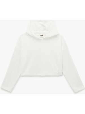 Koton Uzun Kollu Basic Kapşonlu Sweatshirt