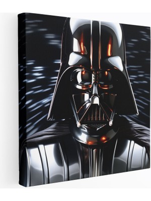 Popcas Duvar Süsleme Gerçekçi Tehdit Darth Vader Kanvas Duvar Tablosu