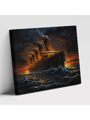 Popcas Titanic Faciası Sanatı Efsanevi Olay Görseli Kanvas Tablo