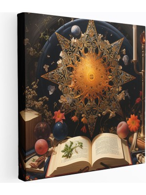 Popcas Modern Kuranik Füzyon Kutsal Kuran Temalı Modern Sanat Unsurları Duvar Tablosu