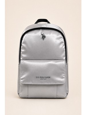 U.s. Polo Assn. Saten Kumaş Ilkokul Ortaokul Okul Sırt Çantası Ortopedik Hafif Çok Gözlü Gri PLCAN26099