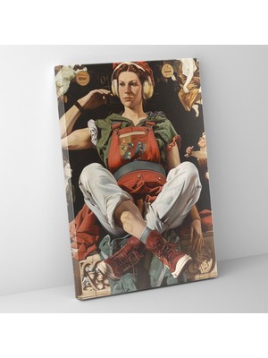 Popcas Popüler Kültür Klasikleri Klasikizm Temalı Popart Tasarım Kanvas Tablo