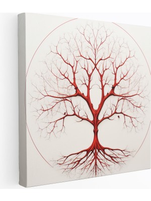 Popcas Minimalist Yaşam Ağacı Modern Sanat Temalı Duvar Tablosu