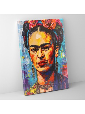Popcas Meksika Esintili Portre Esintili Meksika Esintili Portre Eserleri ile Modern Sanat Dekoratif Kanvas Tablo