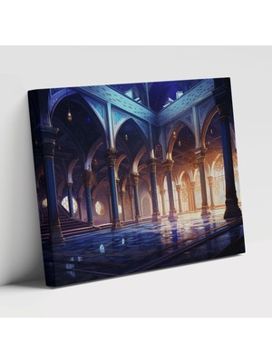 Popcas Modern Cami Iç Mekanı Için Modern Kanvas Duvar Tablosu
