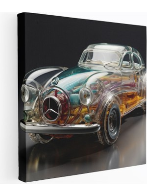 Popcas Mercedes Abstrakt ve Metal Heykel Modern Cazibe Tasarımı Duvar Tablosu