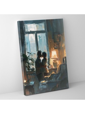 Popcas Johannes Vermeer Sanatsal Dekoratif Kanvas Tablo