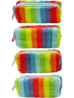Die Grup Unicus Big Zip Süper Rainbow Tavşan Tüylü K.kutusu