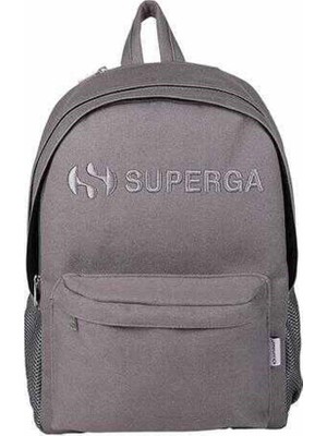 Die Grup Superga Grey Linen Sırt Çantası