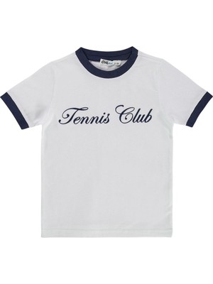 Civil Boys Tennis Club Baskılı 2-5 Yaş Tişört - Lacivert