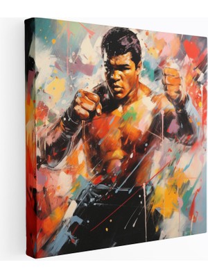 Popcas Muhammad Ali Karizmatik Boksör Teması Kanvas Tablo