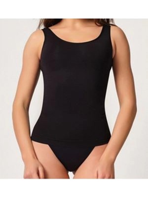 Hace Bazaar Marsilyan- Siyah Kadın Dikişsiz Atlet Korse - 776