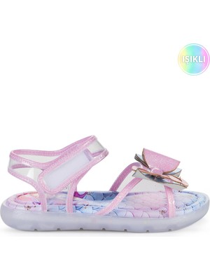Civil Girls Simli Deniz Kızı 32-36  Numara Sandalet - Pudra
