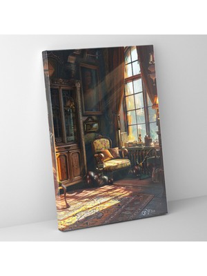 Popcas Johannes Vermeer Sanatsal Dekoratif Kanvas Tablo