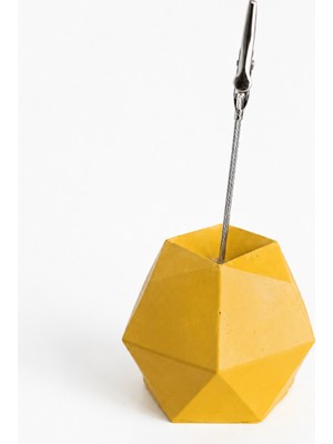 Karra Art Beton Masaüstü Not Tutucu Modern Geometrik Fotoğraf Kart Klipsi