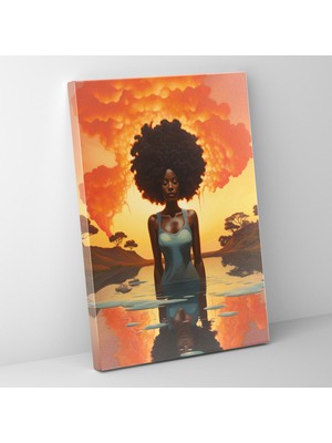 Popcasso Afro Manzara Kanvas Tablo