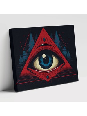 Popcas Minimalist Illuminati Duvar Sanatı Duvar Tablosu