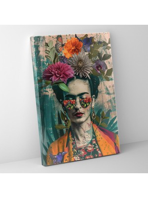 Popcas Meksika Esintili Portre Tarzı Modern Sanat Dekorasyonu Kanvas Tablo