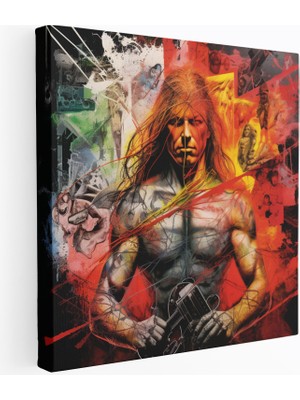 Popcas Koleksiyonu Metallica Albüm Kolajı Metal Müzik Kanvas Duvar Tablosu