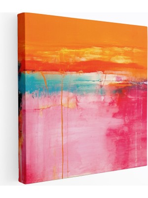 Popcasso Eserinden Alan Mark Rothko'nun Abstrakt Ekspresyonist Kanvas Duvar Tablosu