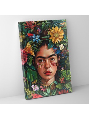 Popcas Meksika Esintili Portre Tarzı Modern Sanat Eserleri Kanvas Duvar Tablosu