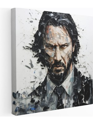 Popcas Çağdaş John Wick Karı Medya Sanatı Dekoratif Kanvas Tablo
