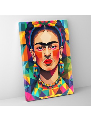 Popcas Meksika Esintili Portre Tarzı Modern Sanat Meksika Esintili Portre Eserleri ile Kanvas Tablo