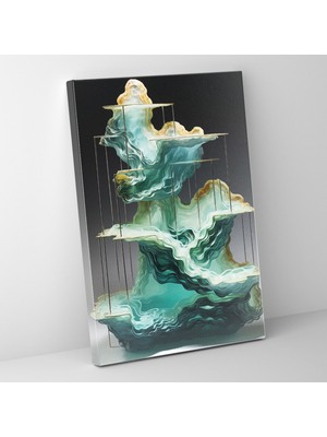 Popcas Üç Boyutlu Modern Enstalasyon Gerçekçi Heykel ile Modern Sanat Dekoratif Kanvas Tablo