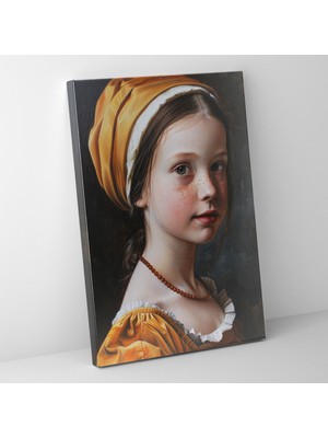 Popcas Johannes Vermeer Modern Kanvas Tablo