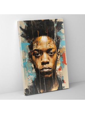 Popcasso Portre Modern Sanat Temalı Kanvas Duvar Tablosu