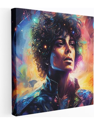 Popcas Michael Jackson Motifli Galaksi Dekoratif Dijital Sanat Duvar Tablosu