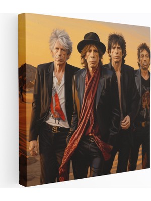 Popcas Rolling Stones Temalı Bir Duvar Tablosu