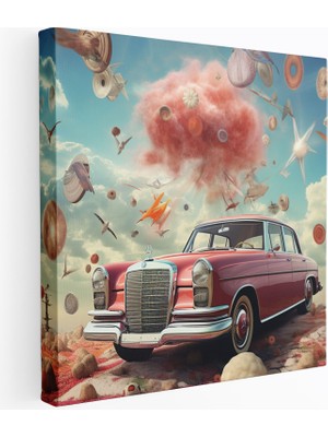 Popcas Mercedes Fantazi Dekoratif Kanvas Tablo