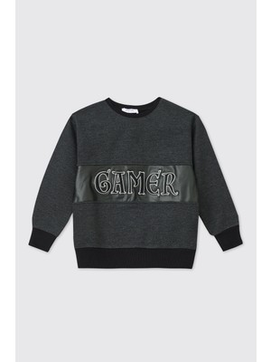 Panço Erkek Çocuk Antrasit Sweatshirt
