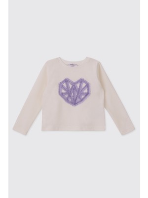 Panço Kız Bebek Ekrulıla Sweatshirt