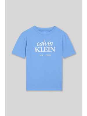 Panço Calvin Klein Erkek Çocuk Mavi Tişört