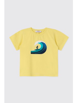 Panço Kız Bebek Sarı Tişört
