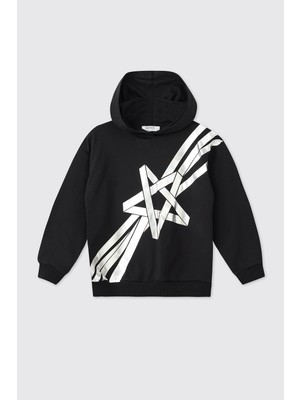 Panço Kız Bebek Siyah Sweatshirt