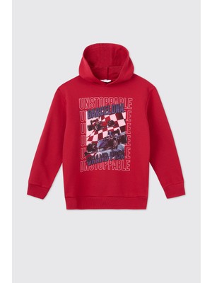 Panço Erkek Çocuk Kırmızı Sweatshirt