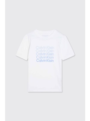 Panço Calvin Klein Erkek Çocuk Beyaz Tişört